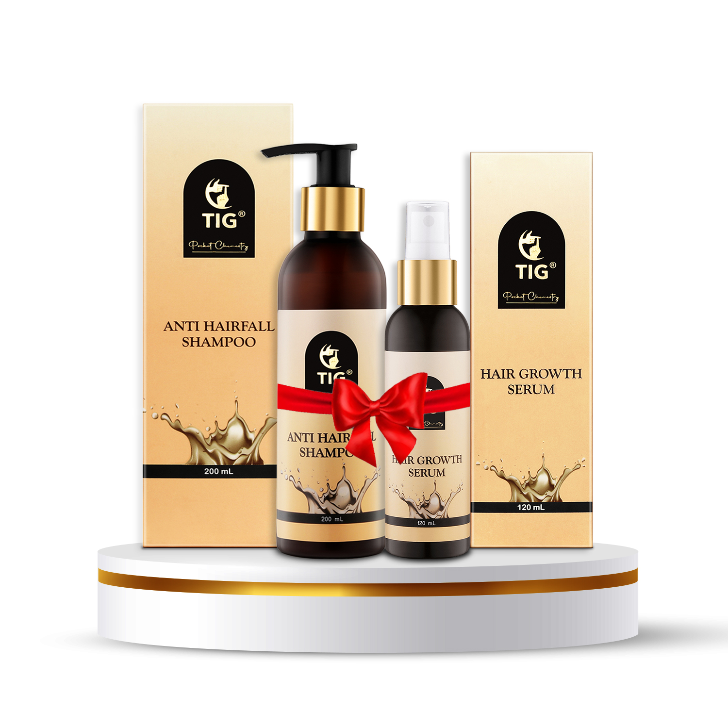 Combo TIG Anti Hair Fall Shampoo 200ml and TIG Hair Growth Serum 120ml
