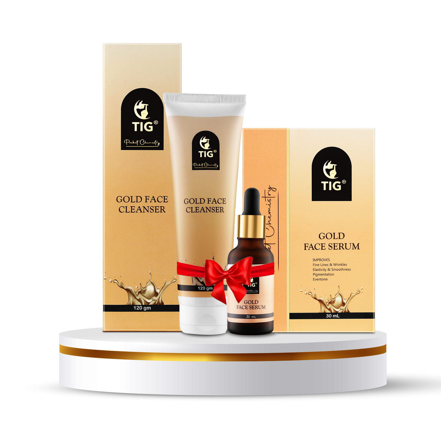 COMBO PACK GOLD FACE SERUM AND GOLD FACE CLEANSER 